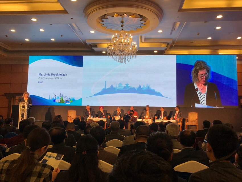 Linda Broekhuizen, FMO Chief Investment Officer at the Nepal Power Summit Linda Broekhuizen, FMO Chief Investment Officer at the Nepal Power Summit