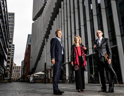 3 bankers: Linda Broekhuizen, Hann Verheijen en Vincent van Assem. Photo: Jiri Buller
